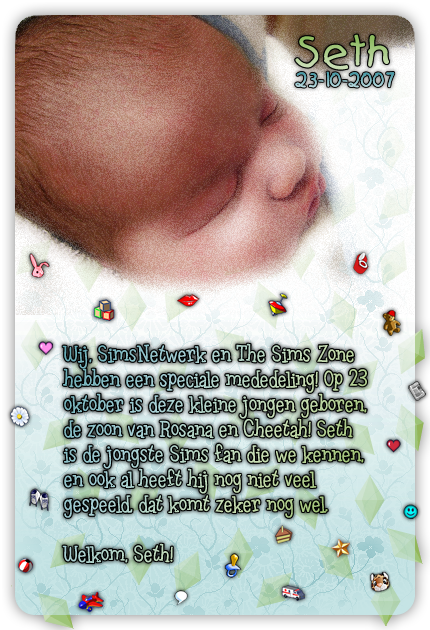 Welkom baby Seth