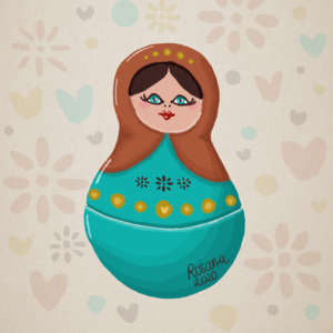 Matryoshka Doll Illustration by Rosana Kooymans