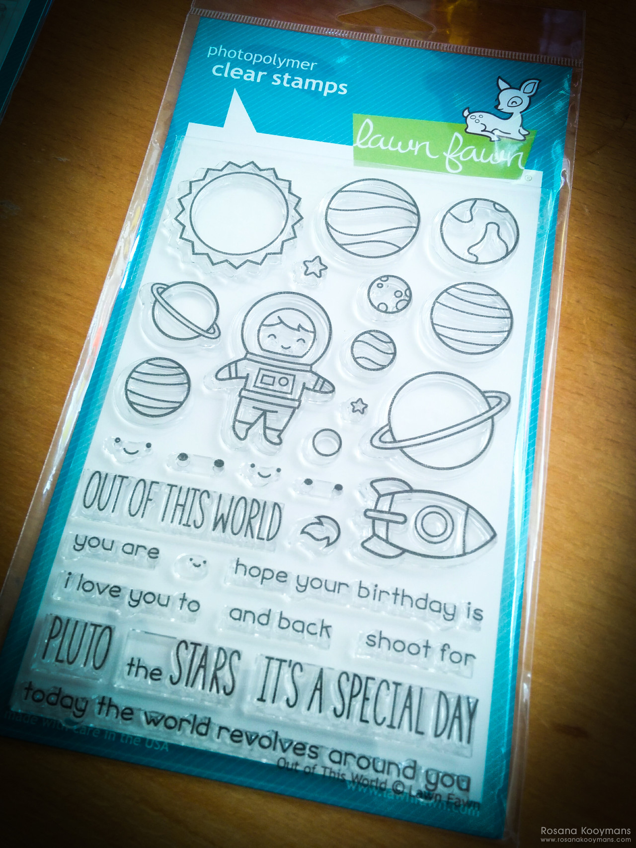 Lawn Fawn: Out of this World 365 - March 19, 2017: Lawn Fawn: Out of this World clear photopolymer stamps
