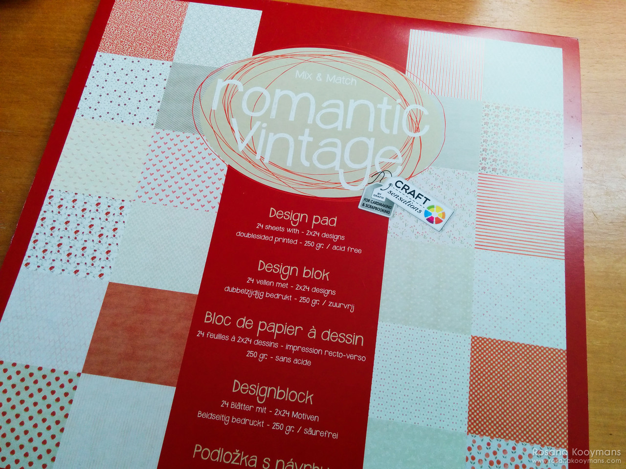 Romantic Vintage 365 - April 6, 2017: Romantic Vintage scrapbooking cardstock Action