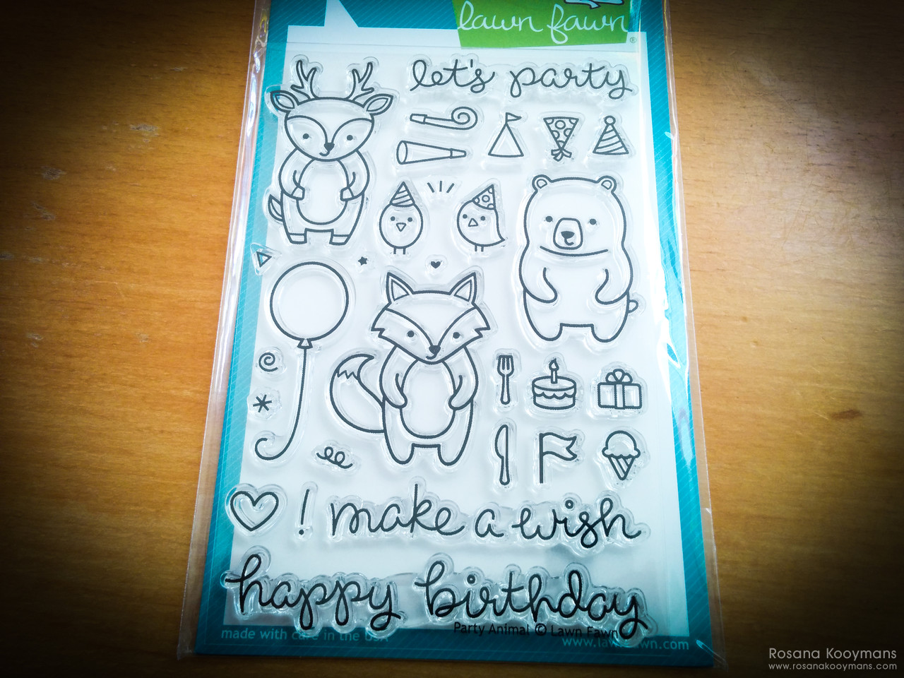 Lawn Fawn: Party Animal 365 - March 28, 2017: Lawn Fawn: Party Animal stamps clear stamp photopolymer