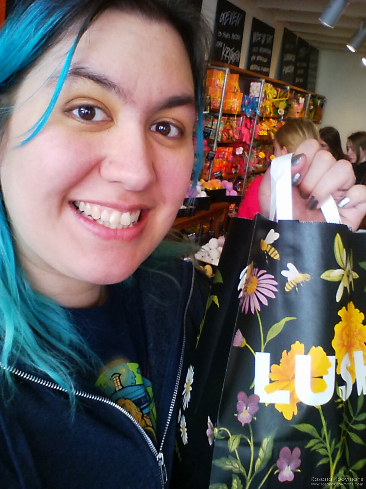 Got myself a little Spring Lush bag! 365 - April 11, 2017: Den Bosch girls ladies day shopping food t Keershuys gluten free Australian Lush Angela Mogway IKEA plumbob Sims