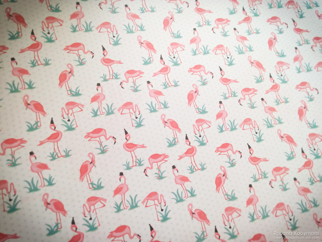 Flamingo paper! 365 - May 5, 2017: Flamingo paper! Authentique Fabulous scrapbooking kit